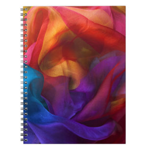 Colourful Silks Spiral Notebook
