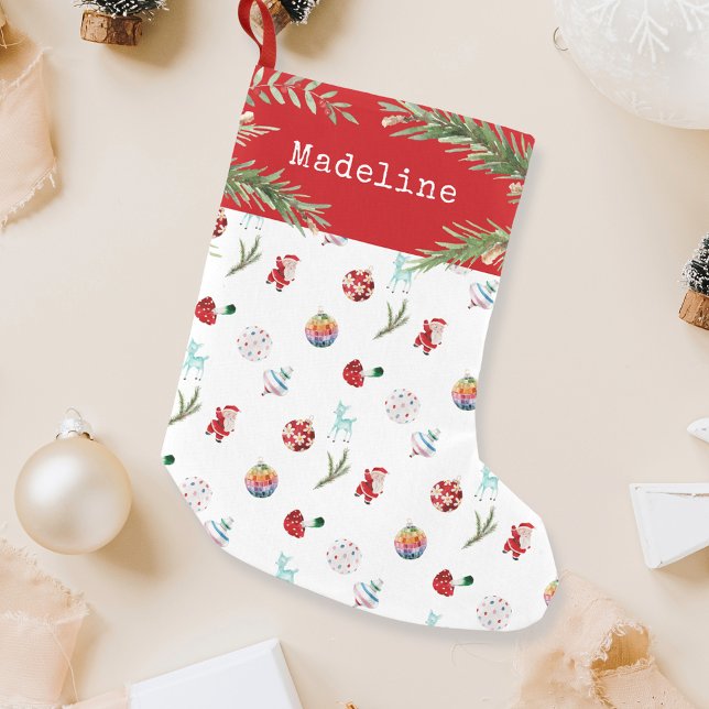 Colourful Simple Merry Christmas Small Christmas Stocking (Creator Uploaded)