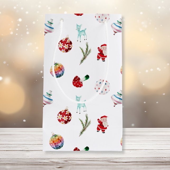 Colourful Simple Merry Christmas Small Gift Bag (Creator Uploaded)