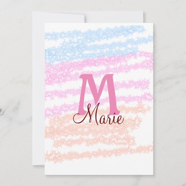 Colourful simple minimal add your text image invitation (Front)