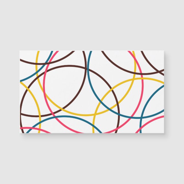 Colourful, simple modern cool, urban trendy circle (Front)