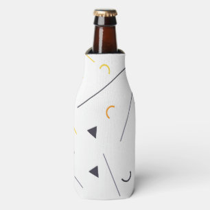 Colourful, simple, trendy, urban geometric design bottle cooler