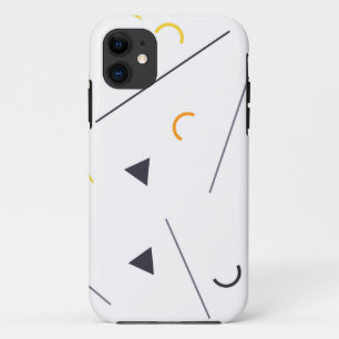 Colourful, simple, trendy, urban geometric design iPhone 11 case
