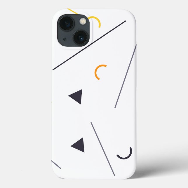 Colourful, simple, trendy, urban geometric design Case-Mate iPhone case (Back)