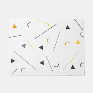 Colourful, simple, trendy, urban geometric design doormat