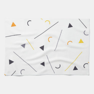 Colourful, simple, trendy, urban geometric design tea towel