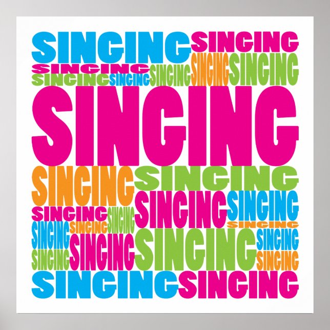 Colourful Singing Poster (Front)
