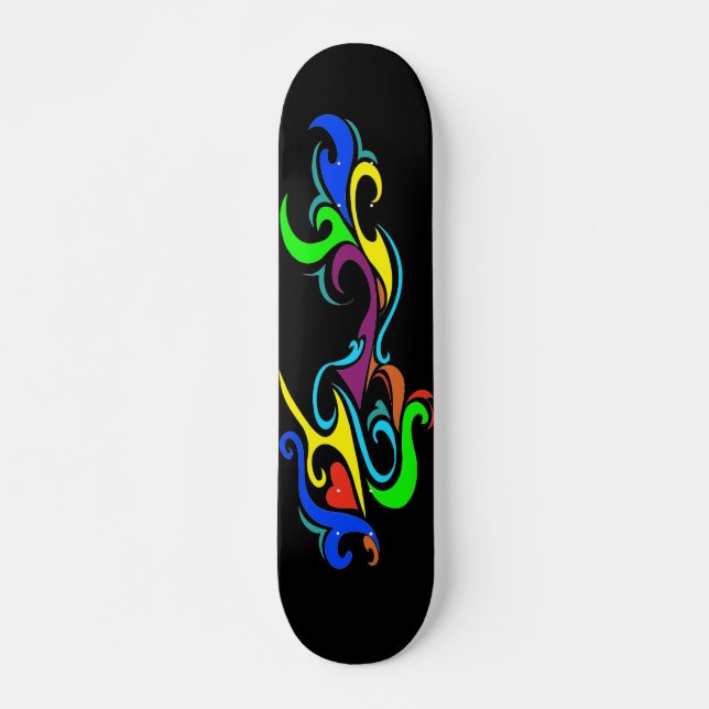Colourful Skateboard (Front)