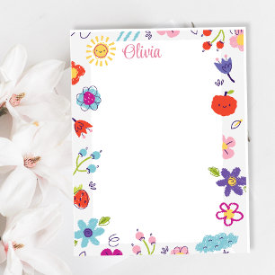Colourful Sketch Scribble Funny personalised  Notepad