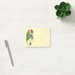 Colourful Sketchy Doodle Flower Post-it Notes