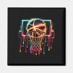 Colourful Sketll Dripping Colour Splash Hoop Net D Magnet