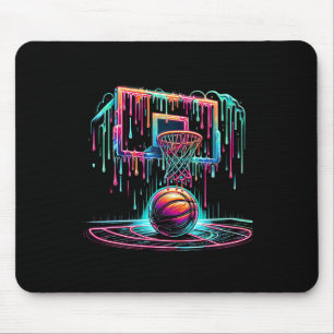 Colourful Sketll Dripping Colour Splash Hoop Net D Mouse Pad