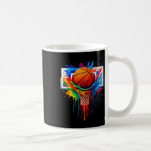 Colourful Sketll Rainbow Colour Splash Hoop Net Sl Coffee Mug