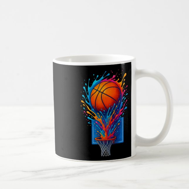 Colourful Sketll Splash Art Tee For Fans  Coffee Mug (Right)