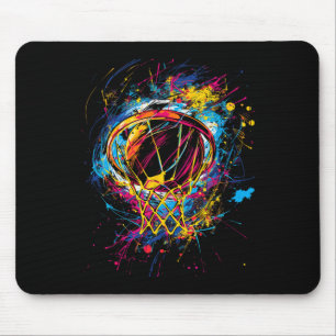 Colourful Sketll Tie Dye Colour Mouse Pad