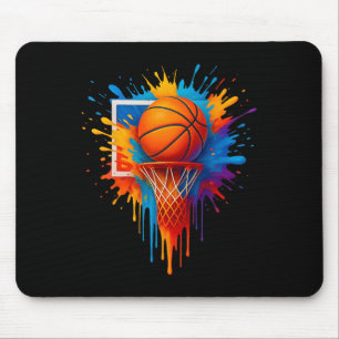 Colourful Sketll Tie Dye Funny Gift For Men Women Mouse Pad