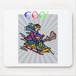 Colourful Skiing Artwork skiing designs skiing Mouse Pad