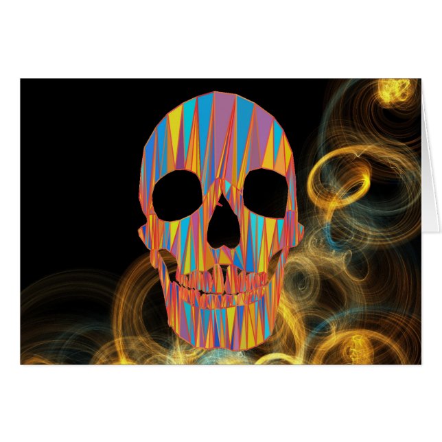 Colourful Skull (Front Horizontal)