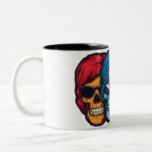 Colourful Skull Art with Sunglasses – Rock n’ Roll
