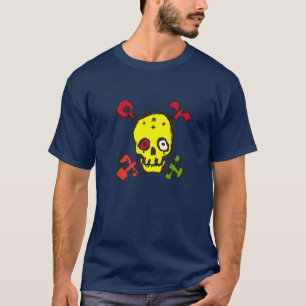 Colourful Skull, Coloured Skull, Manga Comic T-Shirt