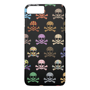 Colourful Skull & Crossbones iPhone 8 Plus/7 Plus Case