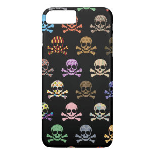Colourful Skull & Crossbones iPhone 8 Plus/7 Plus Case