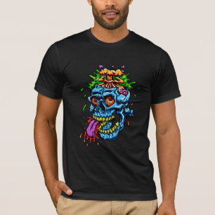 Colourful Skull Explosion T-Shirt