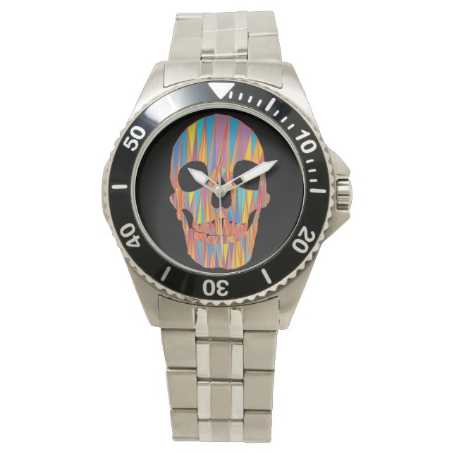 Colourful Skull Watch (Front)