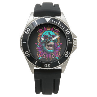 Colourful Skull Watch