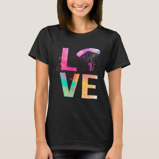 Colourful Skydiving Mum Skydiving T-Shirt