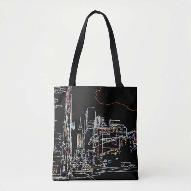 Colourful skyline in Manhattan Tote Bag (Front)
