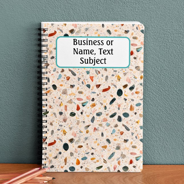 Colourful Small Chips & Speckle Terrazzo Pattern Notebook (Creator Uploaded)