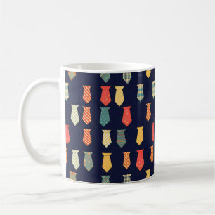 Colourful Small Ties Pattern Coffee Mug