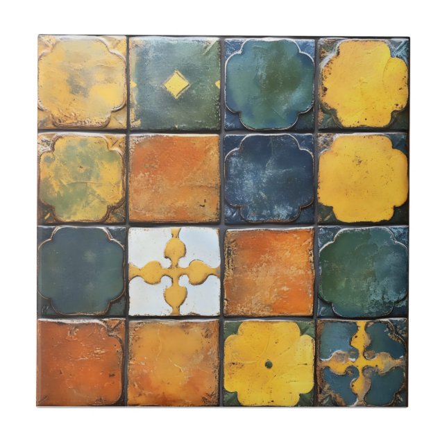 Colourful Small Tile Pattern (Front)