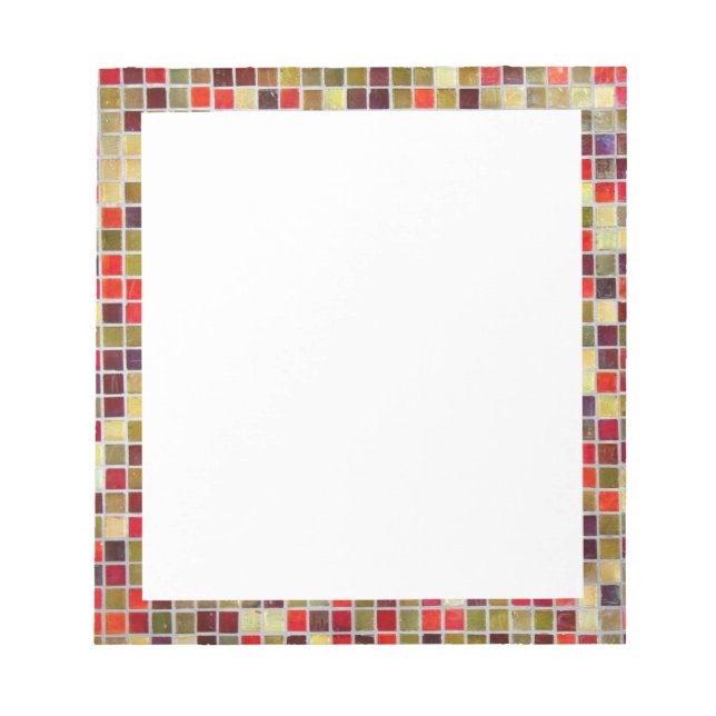 Colourful Small  Tiling Background Notepad (Front)