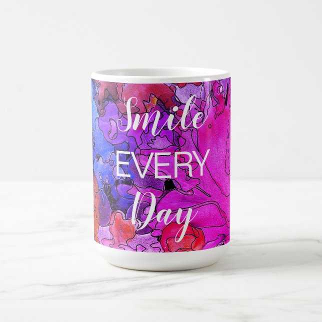 Colourful Smile Every Day Mug 15 oz (Center)