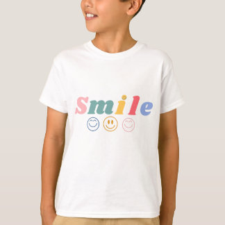 Colourful Smile Typography T-Shirt