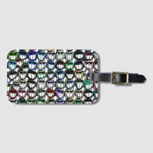 Colourful smiles luggage tag