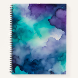 Colourful Smoke Art Spiral Notebook