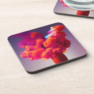 Colourful Smoke Coaster