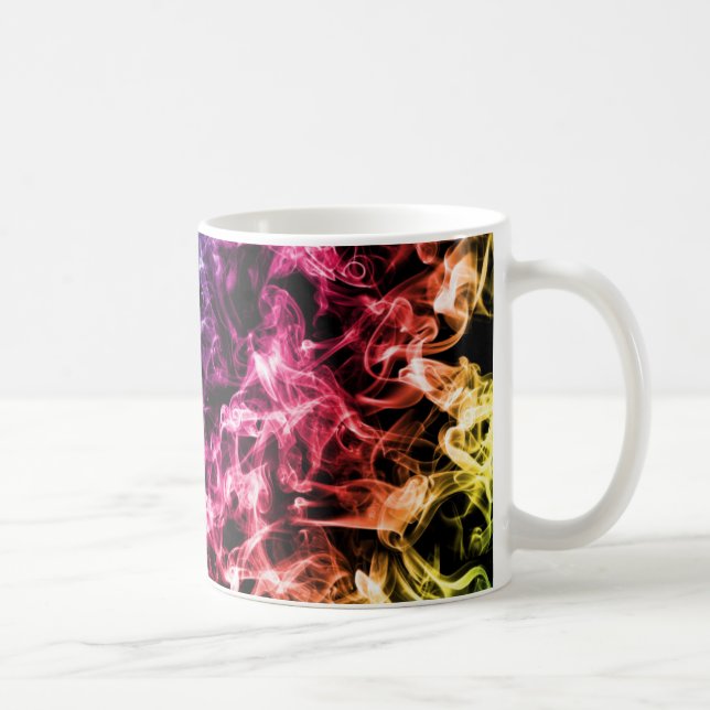 Colourful smoke design coffee mug (Right)