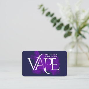 Colourful Smoke Shop Vape Shop Business Card
