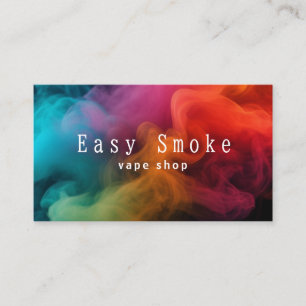 Colourful Smoke Vape Shop Business Card