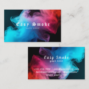 Colourful Smoke Vape Shop Business Card