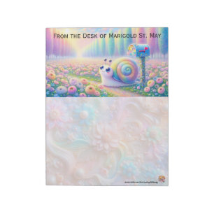 Colourful Snail Mail Notepad