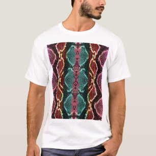 Colourful snake skin, animal print. T-Shirt