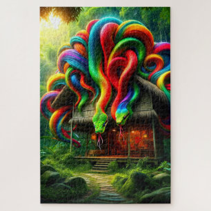Colourful Snakes Jigsaw Puzzle