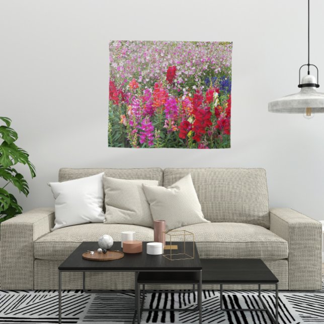 Colourful Snapdragon Garden Floral Tapestry (Creator Uploaded)