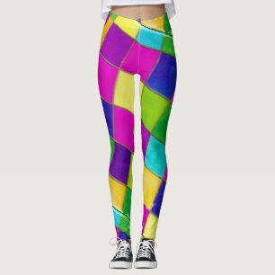 Colourful Snazzy Leggins Stainglass Leggings