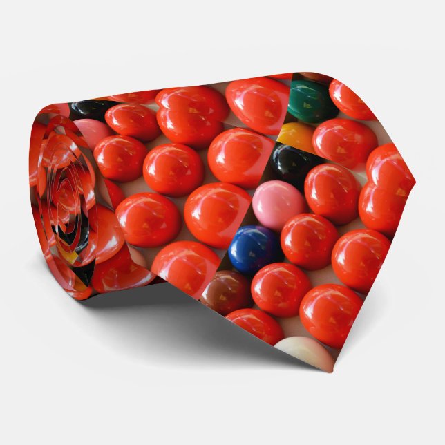 Colourful Snooker Balls, Tie (Rolled)